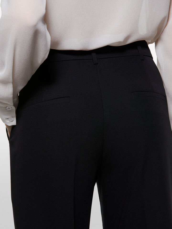 Schwarze Palazzohose - palazzo hosen für damen - Schwarz | Sisley image number 4
